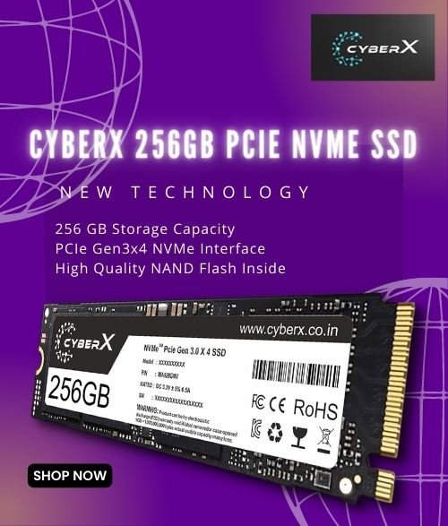 CyberX 256GB PCIe NVMe SSD