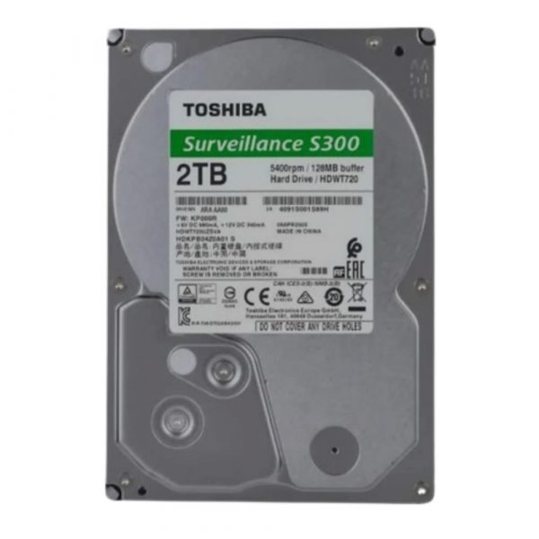 Toshiba S300 2 TB Surveillance Systems Internal Hard Disk Drive